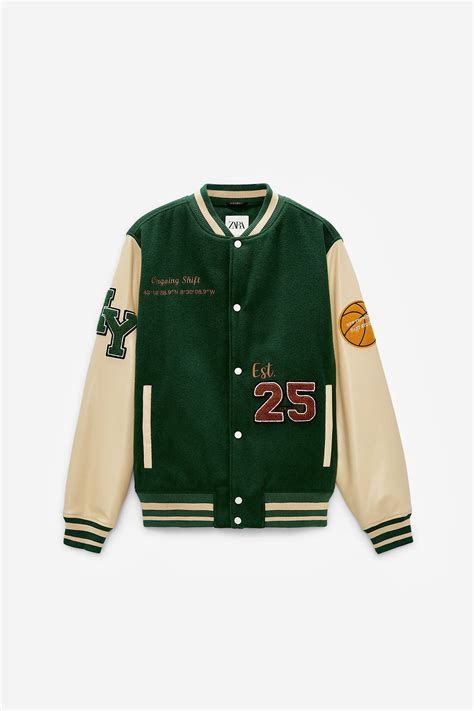 zara varsity jacket|Varsity Mens Jackets 